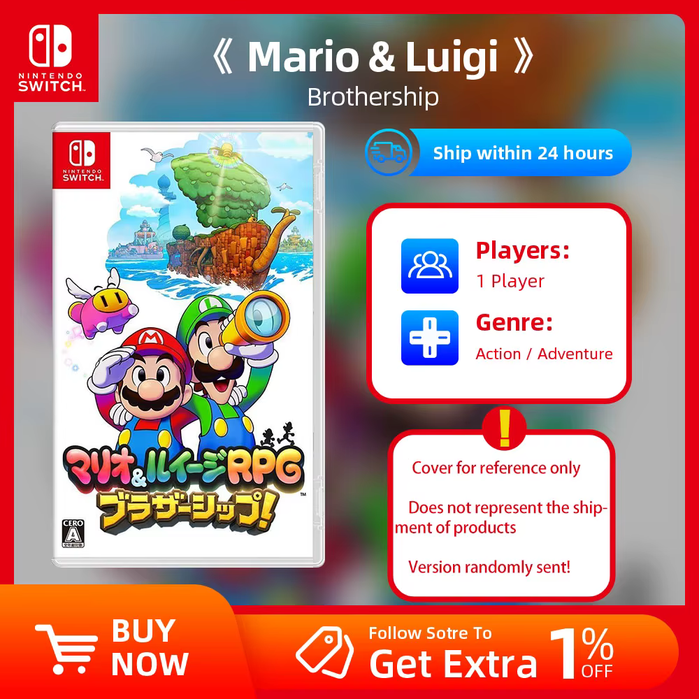 Mario & Luigi: Brothership - Offres de jeux Nintendo Switch Carte de jeu physique 100% Genre d'action pour console de jeu Nintendo Switch