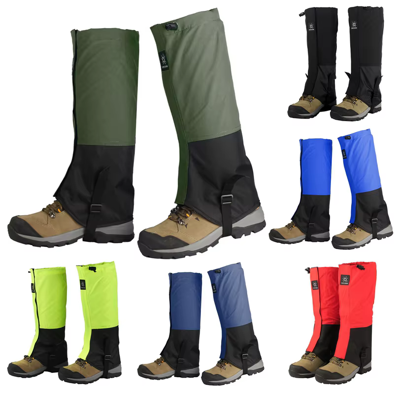 Ensemble de guêtres de trekking professionnelles – Conception coupe-vent et anti-boue pour chasseurs/climants