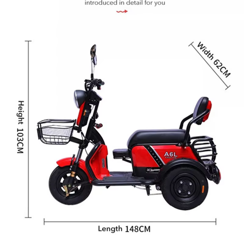 Trottinette Électrique Pliable à Trois Roues pour Adulte