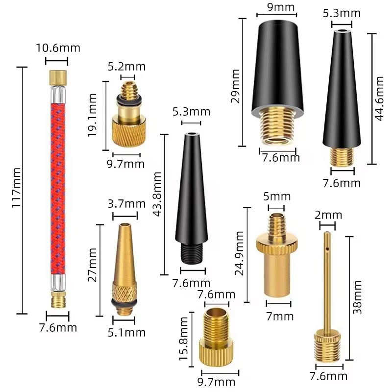 Kit de gonflage de pneus de vélo 21/26 pièces