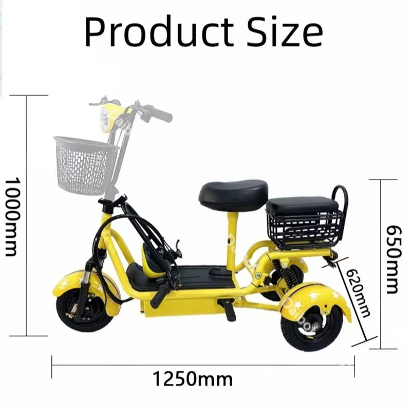 Scooter électrique à 3 roues Mini 2026 pour adultes et femmes