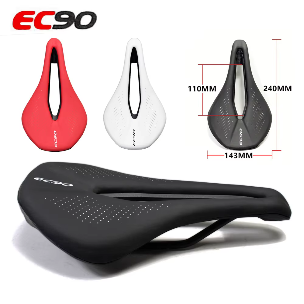 Selle EVA selle de vélo creuse selle de vélo de route confortable conception ergonomique selle vtt arc en acier coussin