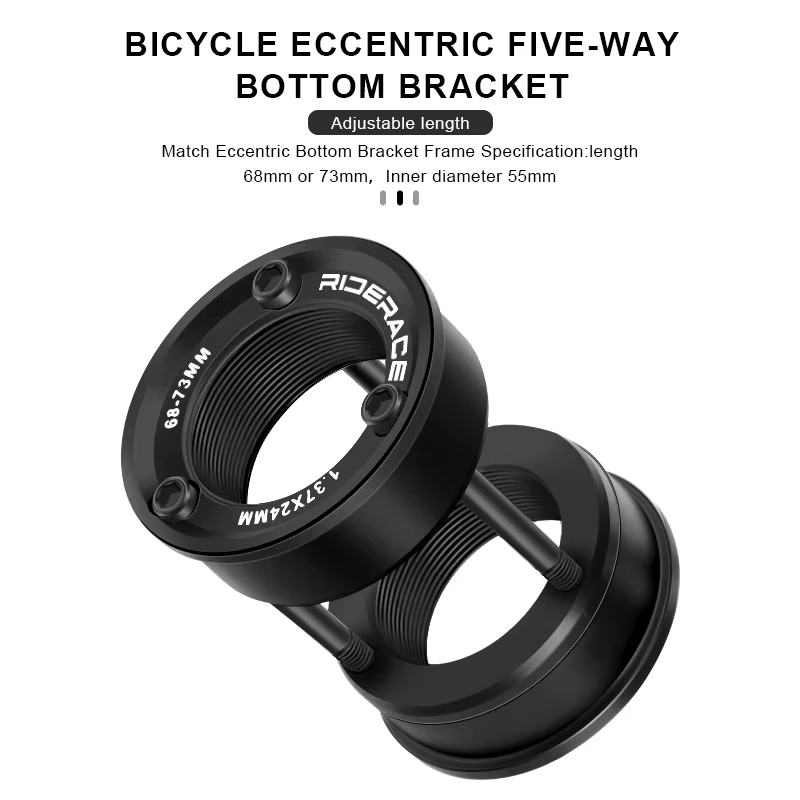 RIDERACE Kit de Conversion de support inférieur de vélo américain vers Euro 24MM BB BB68/73 adaptateur pour pièce de