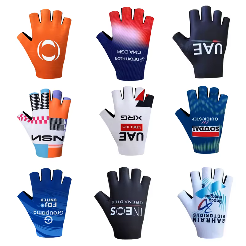 Gants de cyclisme respirants Pro Team 2026 Émirats Arabes Unis Italie pour hommes