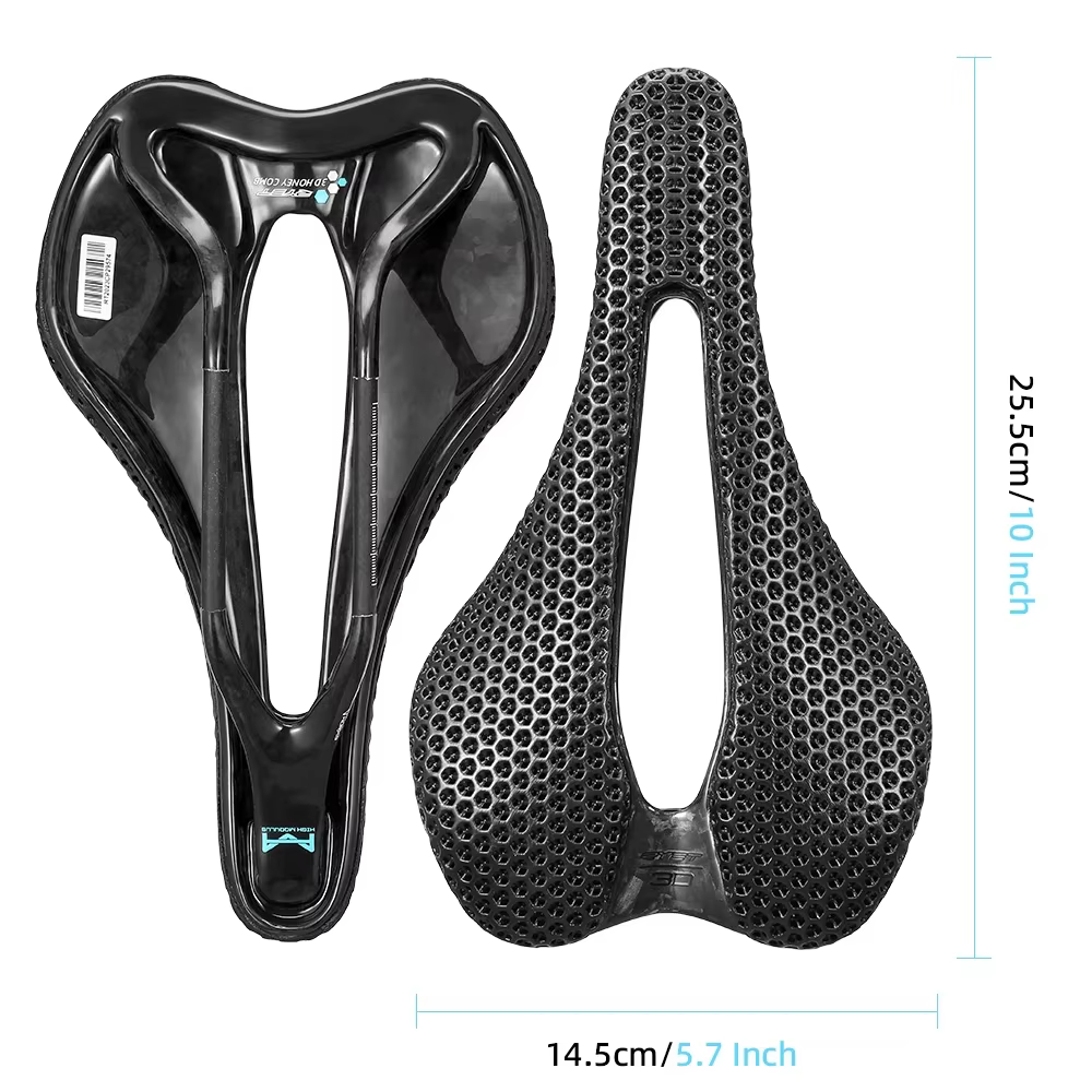 RYET carbone 3D imprimé selle de vélo 145mm Super léger route vtt montagne course