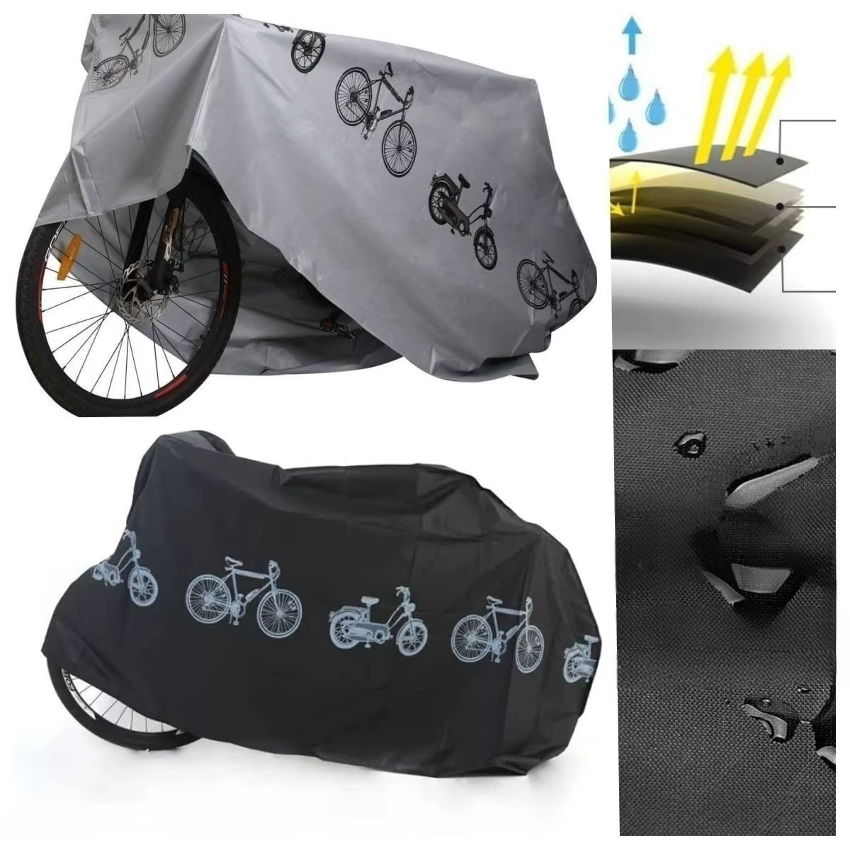 Housse de pluie imperméable pour équipement de vélo