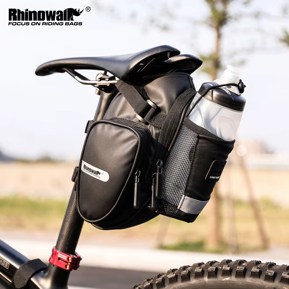 Rhinowalk – sac de selle de vélo étanche avec poche pour bouteille d'eau