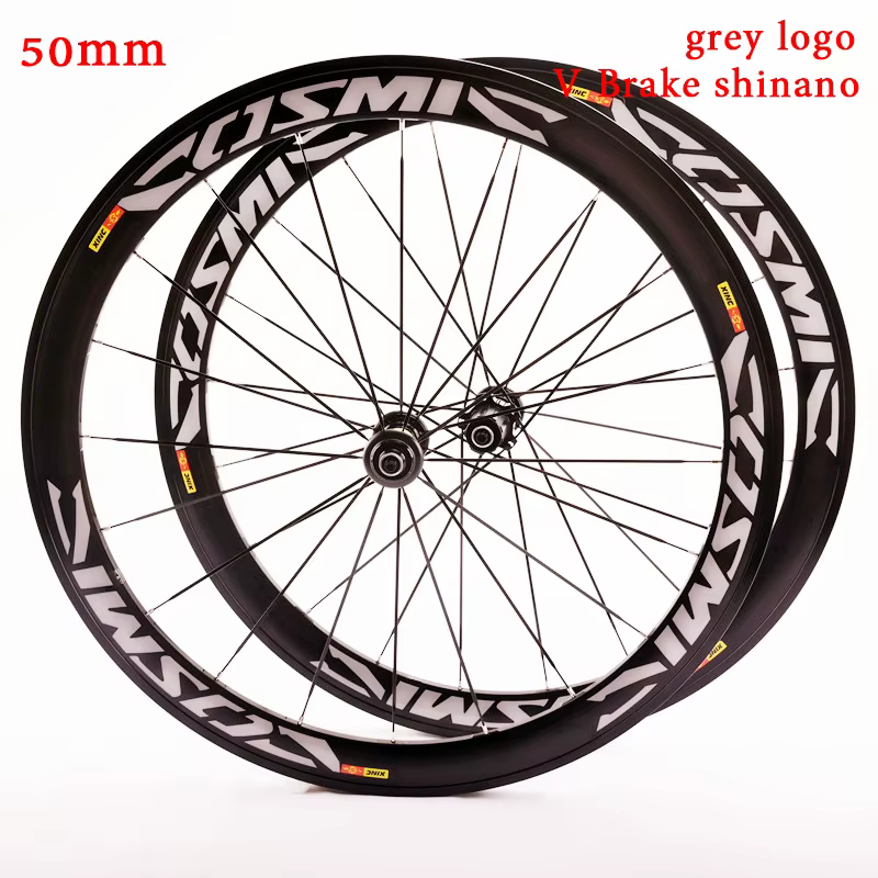 Roues de vélo de route super légères 700C 40/50mm en alliage d'aluminium