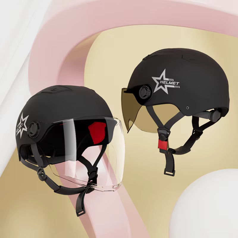 Casque de vélo/moto électrique unisexe toutes saisons