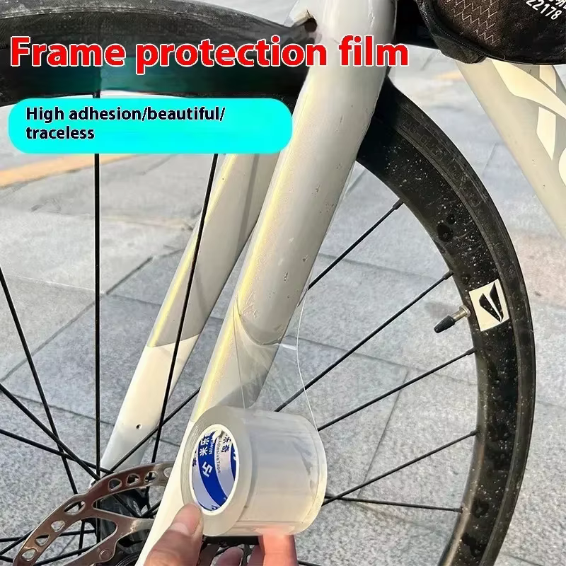 Film de protection de cadre pour vélo de route et VTT - Autocollant anti-rayures