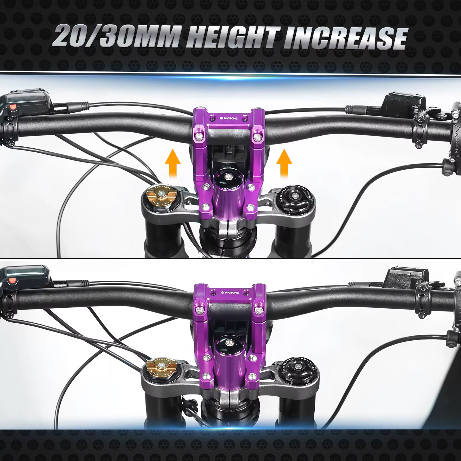NICECNC pour 2024 Surron Light Bee X S L1E vélo de saleté électrique barre de guidon avant support de montage fourche Kit de noyau de Suspension
