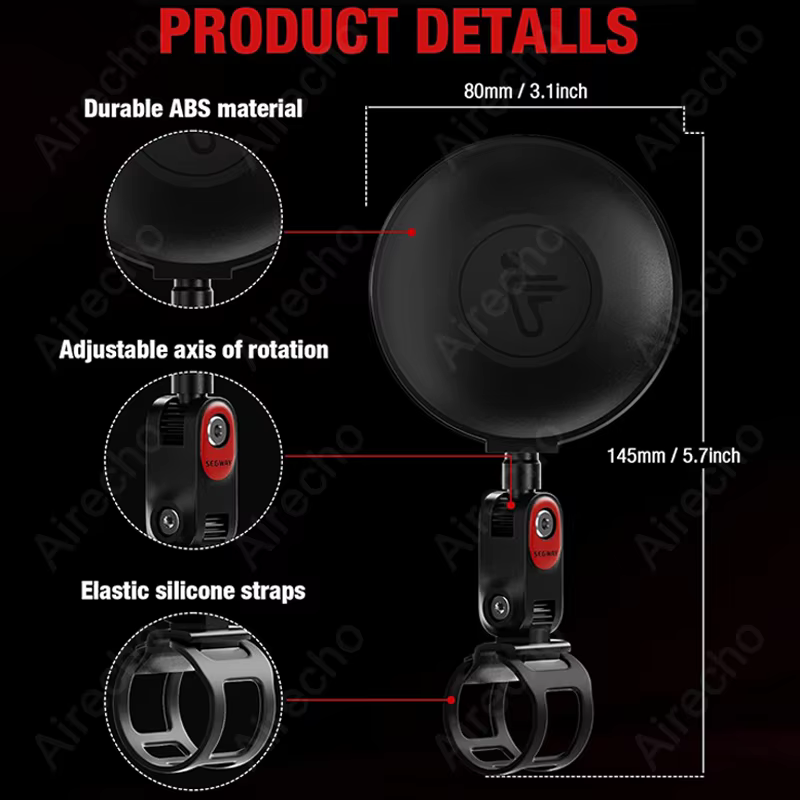 Rétroviseur de scooter pour iScooter tous modèles i9/ix3/i9max/ix4/ix5s/ix7pro/ix8/i10/i9M/F2/F7/W5/W7/W8/W9/A14 réglable