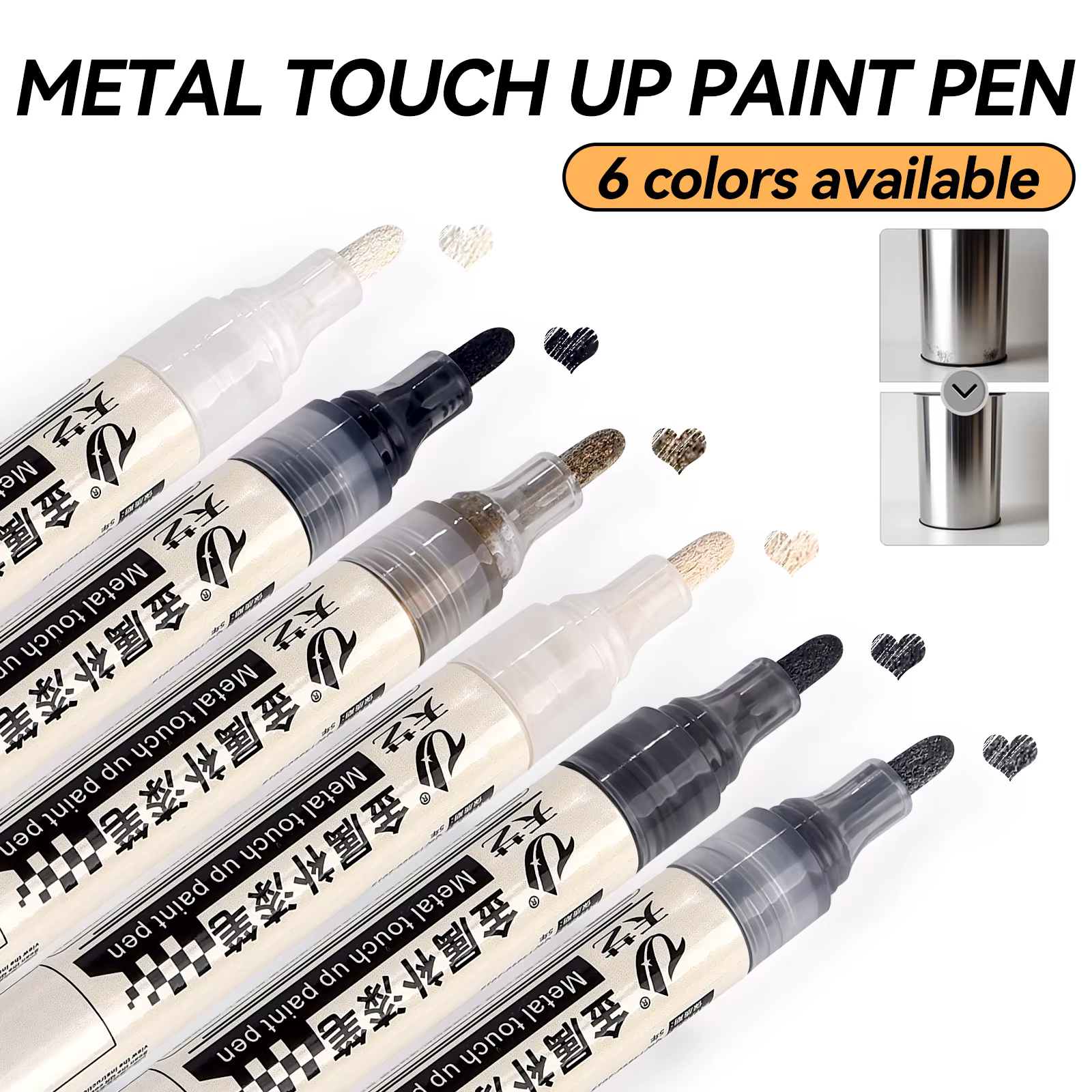 Stylo de peinture de retouche de voiture universel moto vélo pneu Graffiti marqueur