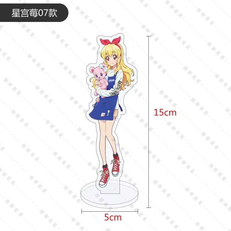 Kawaii Aikatsu support signe acrylique Animation créative étudiant enfant idole Figure Hoshimiya Ichigo ornements recueillir cadeau d'anniversaire