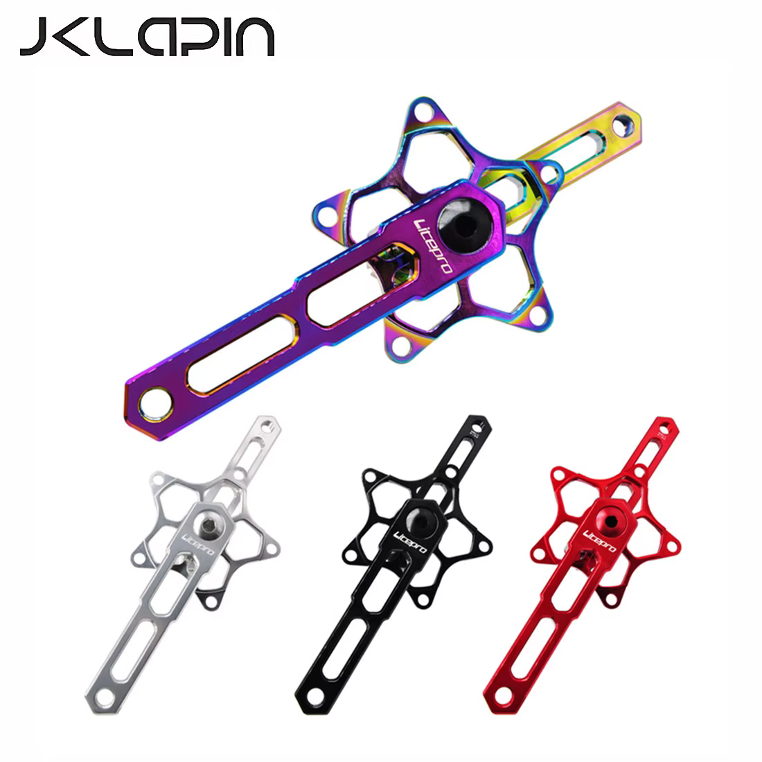 JKLapin Litepro – manivelle de vélo pliante en alliage d'aluminium à cinq griffes