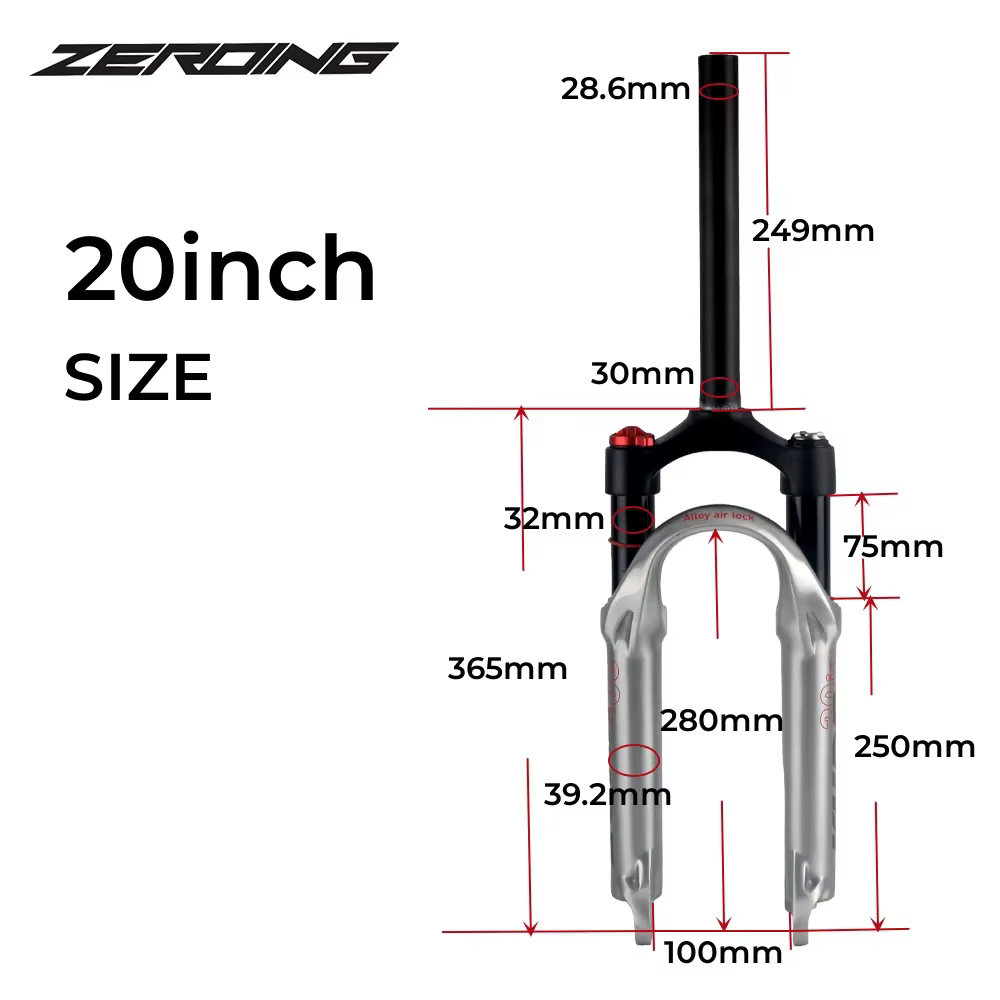 KUBE – fourche à Suspension pneumatique pour vélo vtt