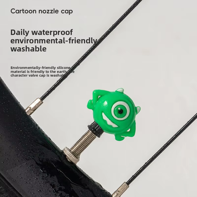 Capuchon de valve de vélo mignon en forme de dessin animé