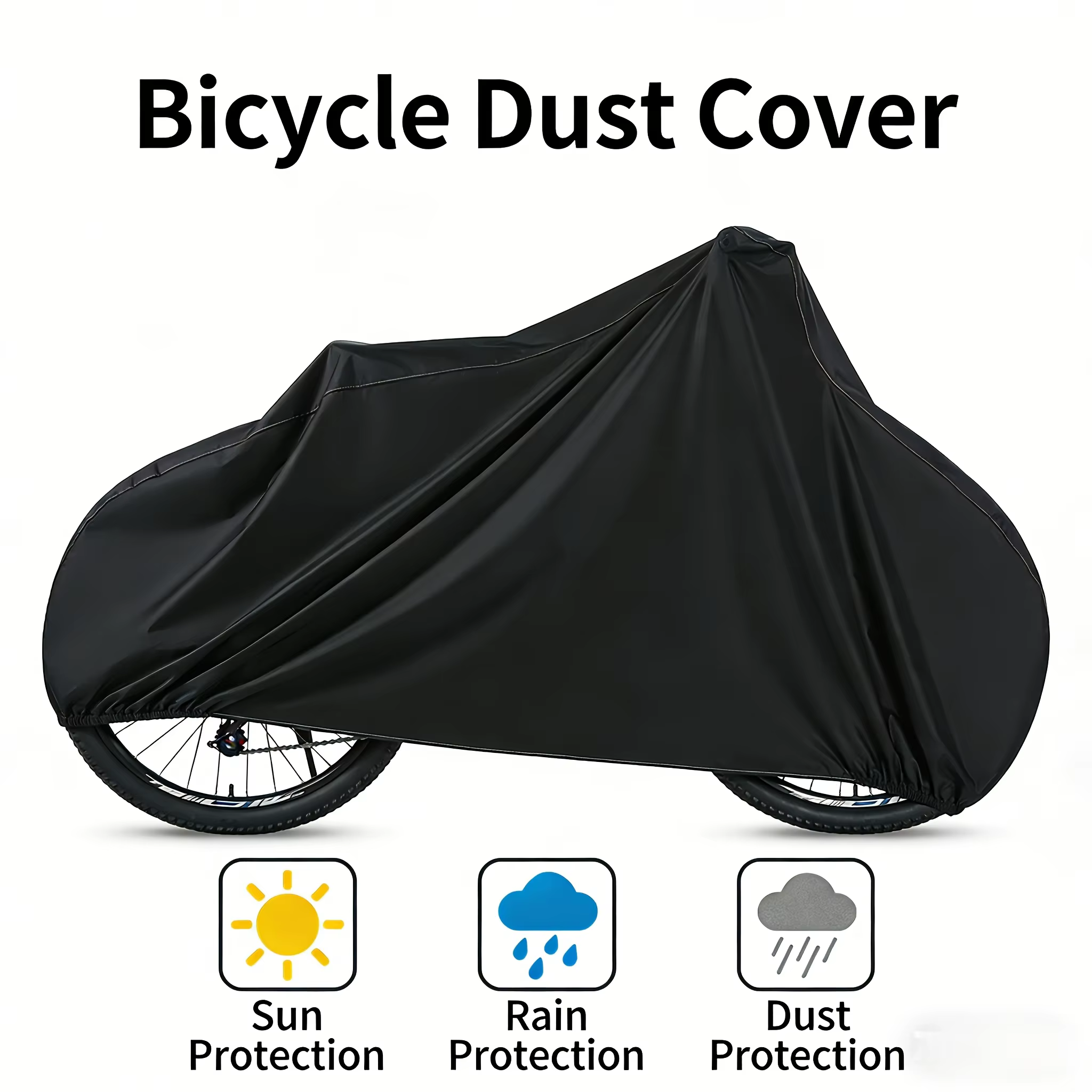 Abri de vélo noir à couverture intégrale