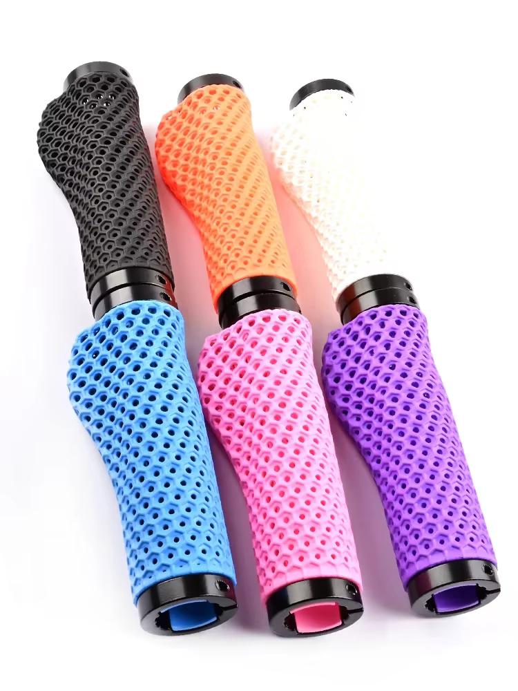 Poignées de guidon GOLDIX MTB, impression 3D, nid d'abeilles, poignée de guidon de vélo, verrouillage bilatéral réglable, antidérapant, respirant, amortissant