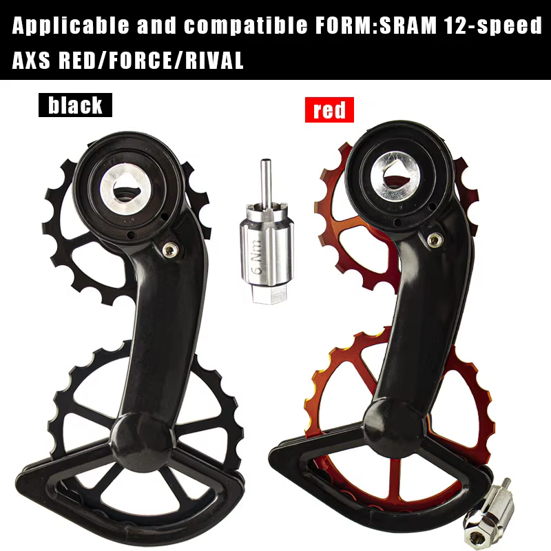 Roue de guidage arrière en carbone CS pour vélo de route avec roulement en céramique pour Shimano 105/R7000 R8000/R8050/R9100/R9150SS SRAM Red AXS